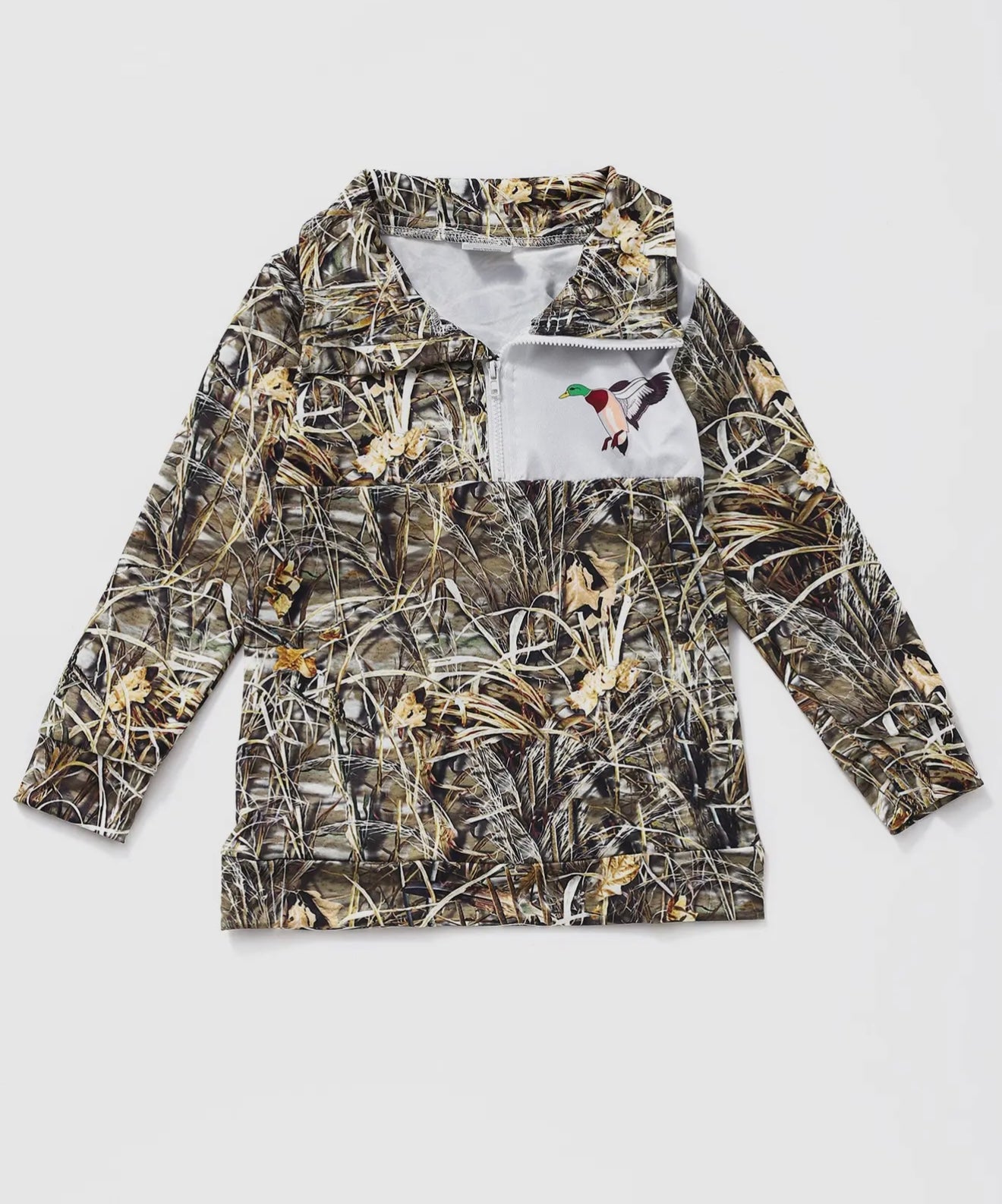 Boys Duck Zipper Hunting Pullover