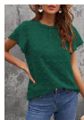 Green Ruffled Sleeve Swiss Dot Tops