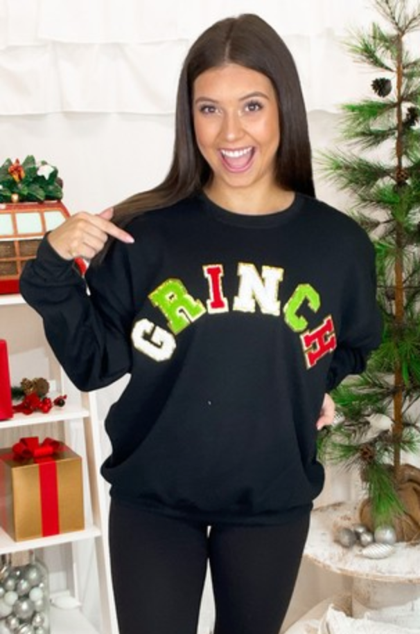 Grinch Ideal Chenille Sweatshirt