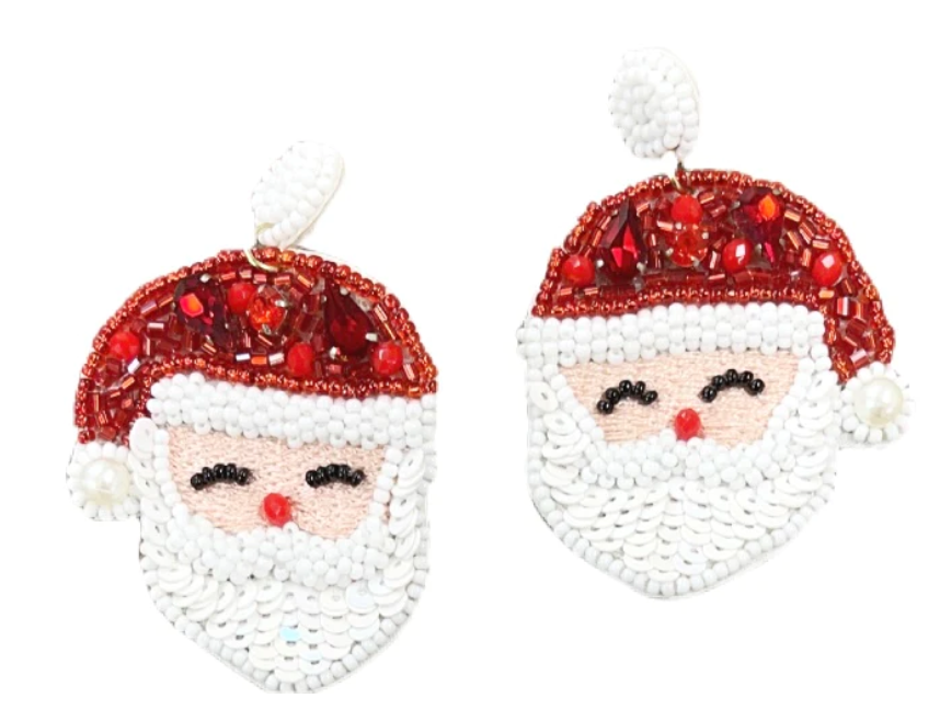Santa Face Earrings