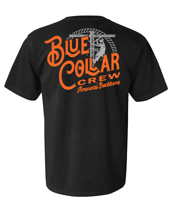 Blue Collar Lineman Short Sleeve T-shirt