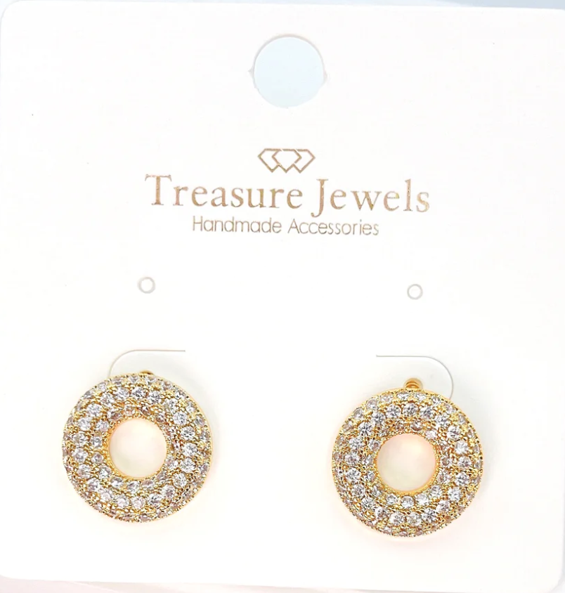 Crystal donut Earrings