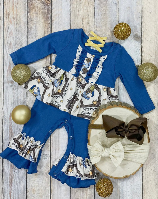Nativity Christmas Scene Onesie