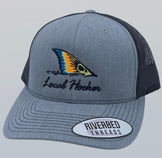 Local Hooker Red Drum Heather Grey & Black Hat