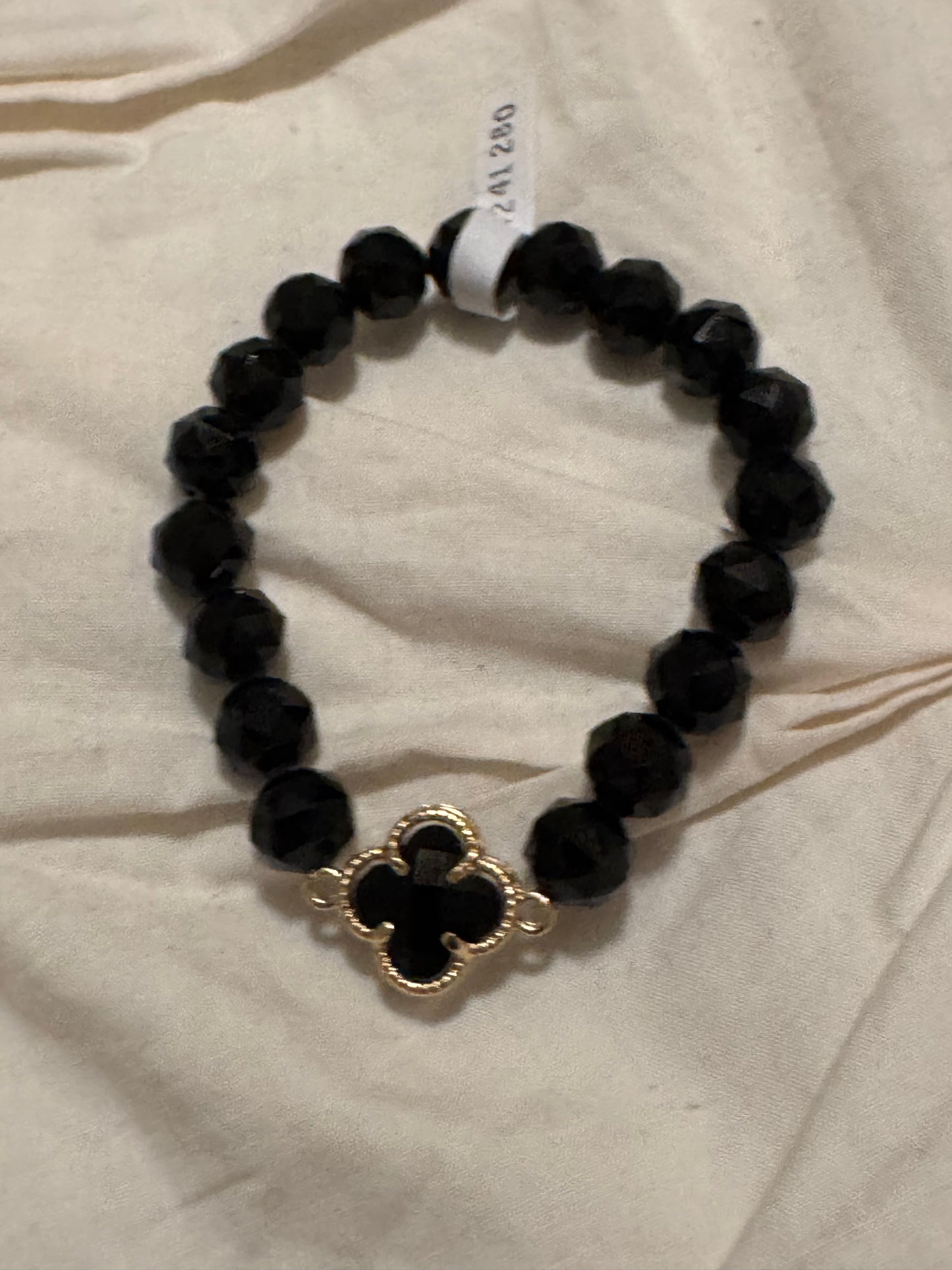 Solid Color & Gold Trace Charm Bracelet