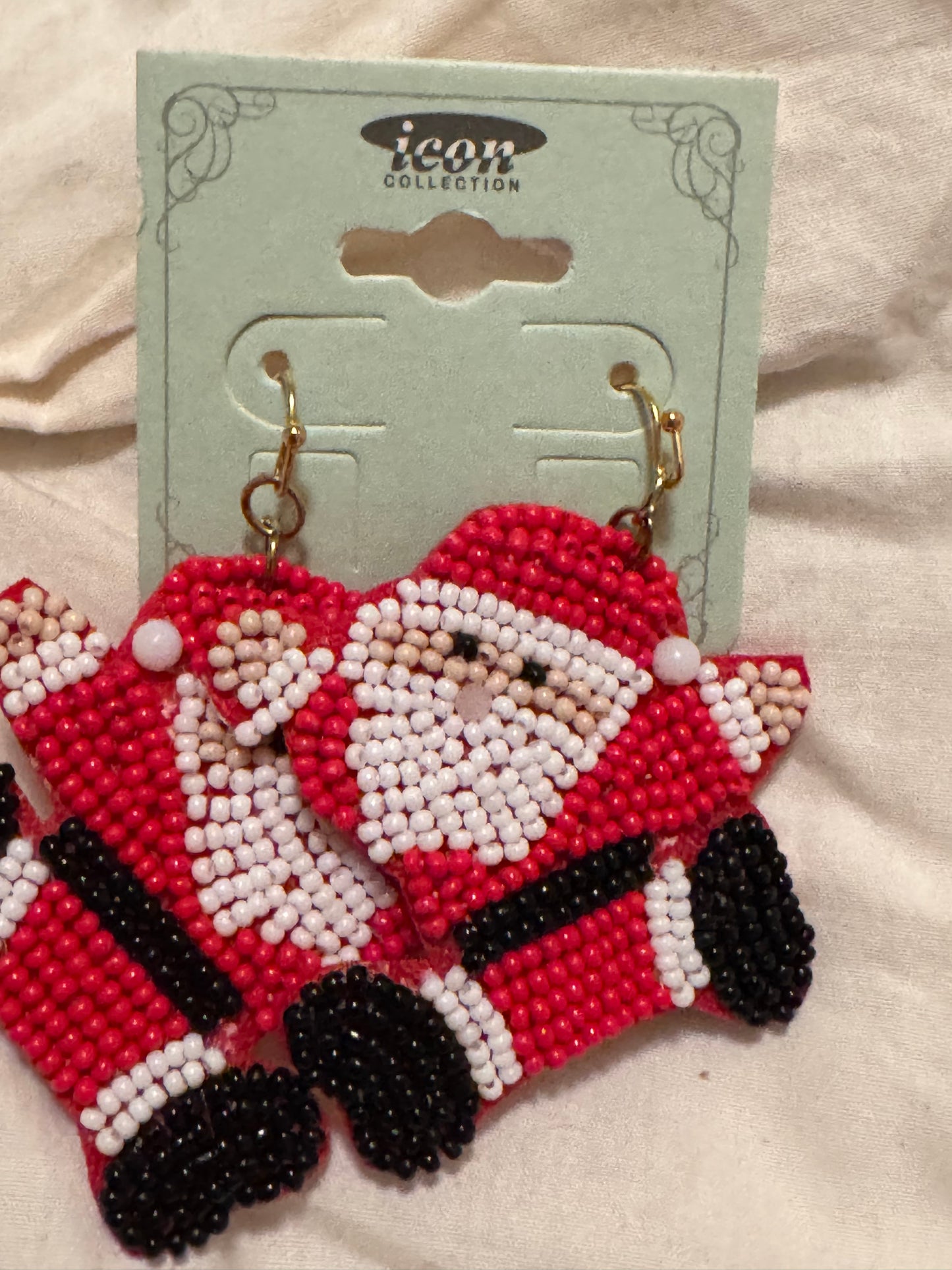Jumping Santa Claus	Dangle Earrings