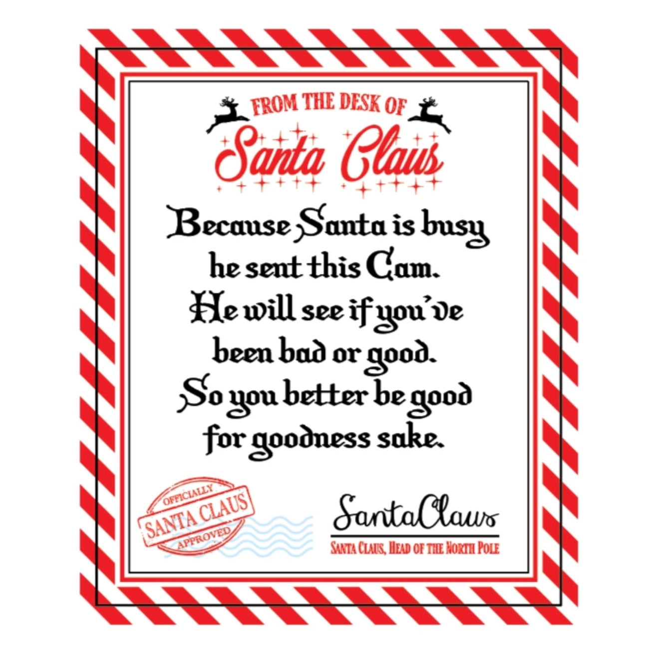 Christmas Santa cam nightlight AC wall