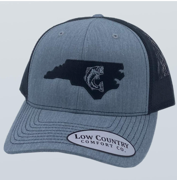 North Carolina Bass Heather/Black Hat