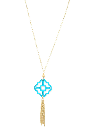Resin Necklace N. Blue